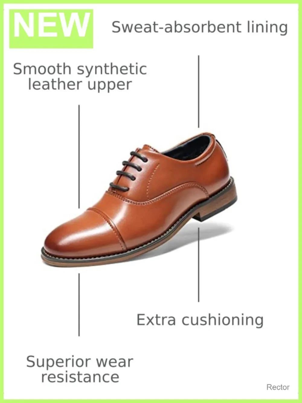 Boys Classic Oxford Dress Shoes Synthetic Leather Cap Toe Lace-Up Uniform